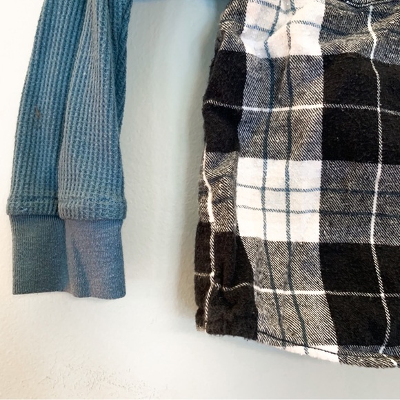 Timberland • Layered Look Plaid Button Down Shirt - Picture 4 of 6